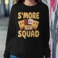 Smore Squad Groovy S'more Chocolate Marshmallow Camping Team Women Sweatshirt Funny Gifts