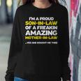 Son In Law Fathers Day From Mother In Law Women Sweatshirt Unique Gifts