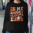 In My Spooky Grandma Era Groovy Ghost Hippie Halloween Women Sweatshirt Unique Gifts