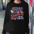 Stars And Stripes Running For Call Lights 4Th Of July Nurse Women Sweatshirt Unique Gifts