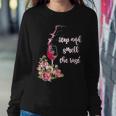 Stop And Smell The Rose Wine Drinker Wine Women Sweatshirt Unique Gifts