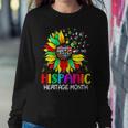 Sunflower Latin Countries Flags Hispanic Heritage Month Women Sweatshirt Funny Gifts