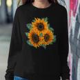 Sunflower Watercolor Floral s By La Monarca Women Sweatshirt Unique Gifts