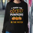 Teacher Halloween Pre-K Teacher Kindergarten Cutest Pumpkins Women Sweatshirt Unique Gifts