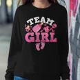 Team Girl Funny Gender Reveal Party Idea For Dad Mom Family Women Crewneck Graphic Sweatshirt Funny Gifts