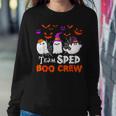 Team Sped Boo Crew Cute Ghost Halloween Costume Teacher Women Sweatshirt Funny Gifts