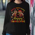 Thankful Grateful Blessed Thanksgiving Turkey Girls Women Sweatshirt Personalized Gifts
