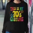 This Is My 70S Costume Peace 70S Party Outfit Groovy Women Sweatshirt Unique Gifts