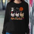 Three Chickens Costume Mummy Halloween Witch Scary Zombies Women Sweatshirt Unique Gifts
