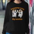 Twinning With My Bestie Halloween Ghost For And Women Sweatshirt Unique Gifts