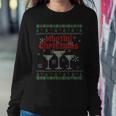 Ugly Christmas Sweater Vodka Martini Cocktails Women Sweatshirt Unique Gifts
