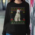 Ugly Xmas Sweater Style Santa Labradoodle Dog Christmas Women Sweatshirt Funny Gifts