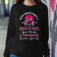 Never Underestimate A Girl With A Good Glove Good Hands A Women Sweatshirt Unique Gifts
