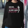 Never Underestimate A Golfing Girl Golf Women Sweatshirt Unique Gifts