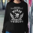 Never Underestimate A Woman Who Was Born As Virgo Women Sweatshirt Personalized Gifts