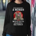 Never Underestimate A Woman With A Dd-214 October Women Women Sweatshirt Unique Gifts
