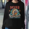 Never Underestimate A Woman With Native Blood Mountain Women Sweatshirt Unique Gifts