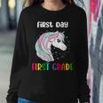 Unicorn First Day Of First Grade 1St Day Of School Girls Women Sweatshirt Unique Gifts