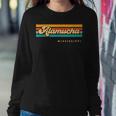 Vintage Sunset Stripes Alamucha Mississippi Women Sweatshirt Unique Gifts