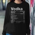 Vodka Nutrition Facts Thanksgiving Drinking Costume Women Sweatshirt Unique Gifts