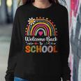 Welcome Back To School First Day Of School Rainbow Teacher Women Sweatshirt Funny Gifts
