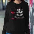 Wine Lover Superpower Party Wine Tasting Joke Women Sweatshirt Personalized Gifts