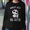 World's Best Big Sister Cute Pandas Panda Siblings Women Sweatshirt Unique Gifts