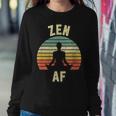Zen Af Retro Yoga Cute For Women Women Sweatshirt Unique Gifts