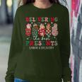 Delivering The Best Presents Labor Delivery Nurse Christmas Women Sweatshirt Personalized Gifts