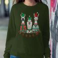 Llama Christmas Ugly Sweater Llama Holiday Xmas Alpaca Women Sweatshirt Unique Gifts