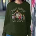 Nativity Happy Birthday Jesus Christmas Nativity Christian Women Sweatshirt Unique Gifts