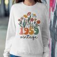 64 Years Old Vintage 1959 64Th Birthday Wildflower Women Sweatshirt Unique Gifts