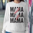 Baseball Mama Mom Lightning Bolt Mother's Day Women Sweatshirt Unique Gifts