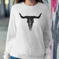 Cow Skull Desert Cactus Boho Longhorn South Western Country Women Sweatshirt Funny Gifts