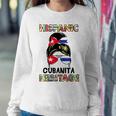 Cubanita Cuba Hispanic Heritage Month Cuban Flag Women Sweatshirt Funny Gifts