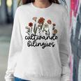Cultivando Bilingues Dual Language Crew Bilingual Teacher Women Crewneck Graphic Sweatshirt Personalized Gifts