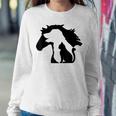 Cute Horse Dog Cat Lover Mother's Day Women Sweatshirt Unique Gifts