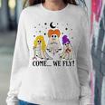 Come We Fly Pt Slp Ot Nurse Ghost Nursing Halloween Women Sweatshirt Funny Gifts