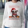 French Bulldog Christmas Santa Hat Ugly Christmas Sweater Women Sweatshirt Unique Gifts