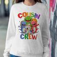 Funny Cousin Crew Grandma Dino Grandpa Saurus Camp T-Rex Women Crewneck Graphic Sweatshirt Funny Gifts
