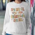 Funny School Counselor Its Me Hi Im The Counselor Groovy Women Sweatshirt Funny Gifts