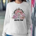 Ghouls Just Wanna Have Fun Cute Halloween Ghost Girl Graphic Women Sweatshirt Unique Gifts