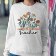 Groovy Wildflower Automotive Technology Teacher Women Sweatshirt Unique Gifts