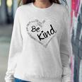 Heart Be Kind Anti Bullying Unity Day Orange Words Women Sweatshirt Unique Gifts