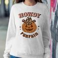 Howdy Pumpkin Leopard Rodeo Western Fall Southern Halloween Halloween Women Sweatshirt Unique Gifts