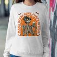 Mama Needs Some Pumpkin Spice Fall Coffee Skeleton Halloween For Mama Women Sweatshirt Unique Gifts