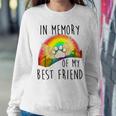 In Memory Of My Best Friend Pet Loss Dog Cat Rainbow Quote Women Sweatshirt Unique Gifts