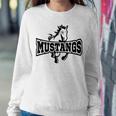 Mustangs Teacher Student School Sports Fan Team Spirit Women Sweatshirt Funny Gifts