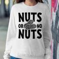 Nuts Or No Nuts Gender RevealFor Mom And Dad Women Sweatshirt Unique Gifts