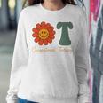 Occupational Therapy -Ot Therapist Ot Month Groovy Retro Women Sweatshirt Unique Gifts